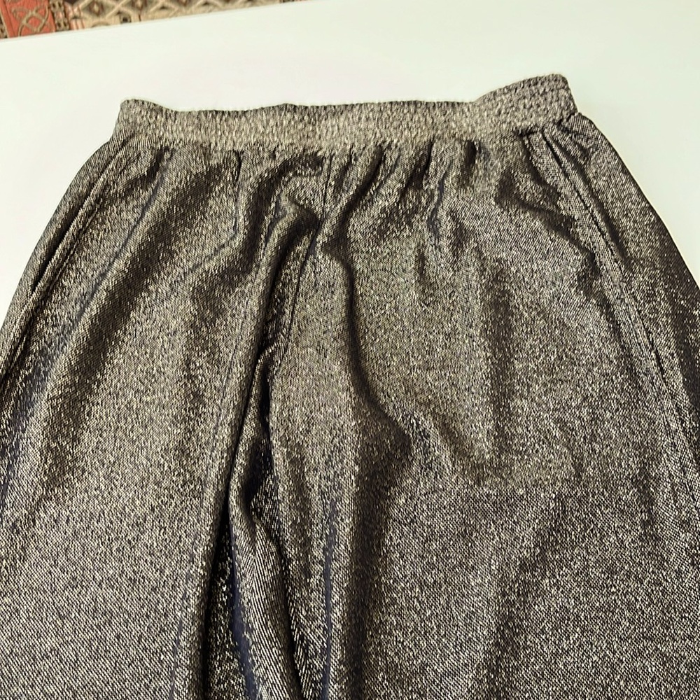 Bishop and Young Gold Metallic Light Weight Dress Pants